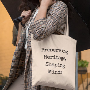 Tote Bag Préserver le patrimoine, façonner les esprits Prof