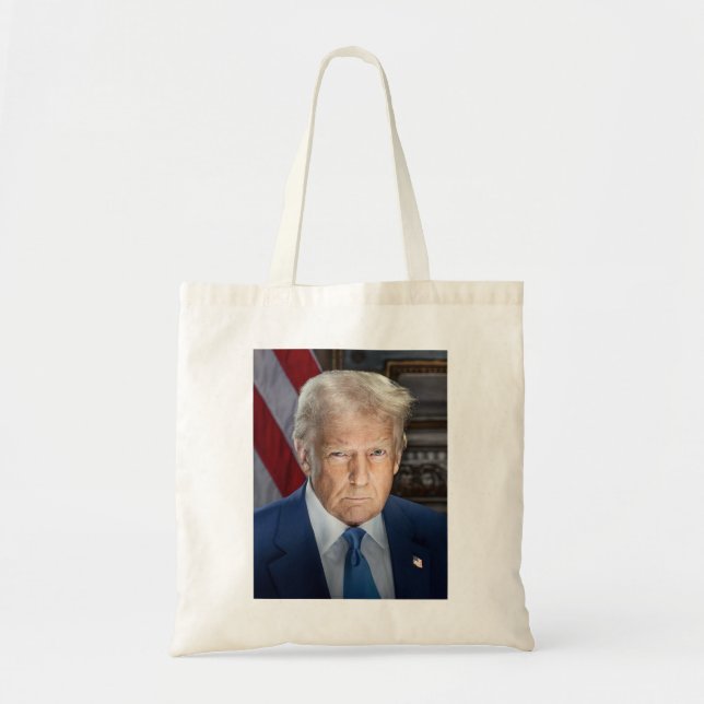 Tote Bag Président américain Donald Trump Photo 2025 (Devant)