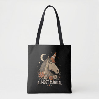 Tote Bag Presque licorne de cheval drôle magique