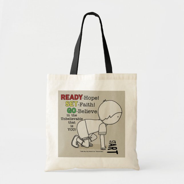 Tote Bag Prêt, Pars, Crois-Toi ! (Devant)