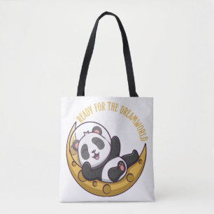 Tote Bag Prêt pour le monde de rêve Bonjour petit panda en