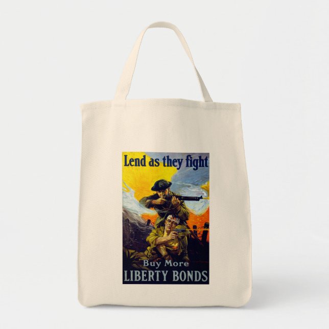 Tote Bag Prêter dans leur combat ~ Acheter plus d'obligatio (Devant)