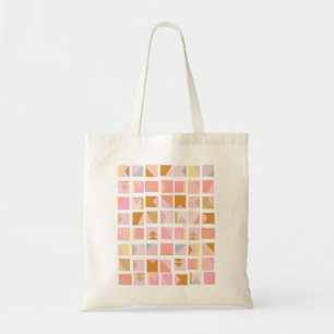 Tote Bag Pretty Pastel Colors Modern Geometric Design