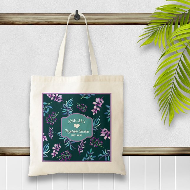 Tote Bag Pretty Watercolor Floral Garden (Créateur téléchargé)
