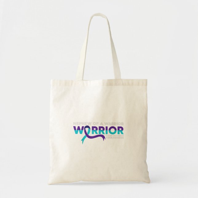 Tote Bag Prévention Sensibilisation Neveu d'un guerrier (Devant)