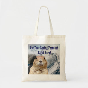 Tote Bag Prévisions de printemps de marmotte