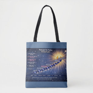 Tote Bag Prévisions pour aujourd'hui : Météo BrainyBright !