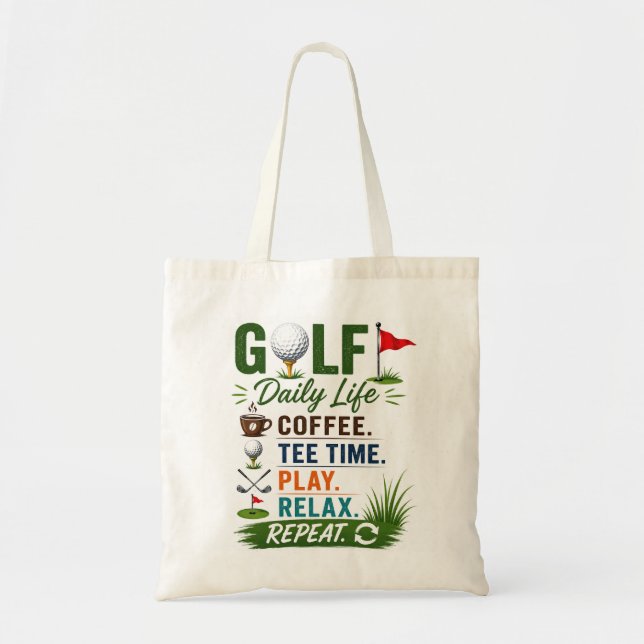 Tote Bag Prévisions quotidiennes de golf  (Devant)