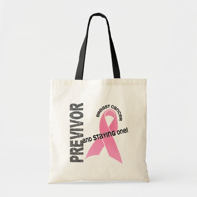 Tote Bag Previvor 1 cancer du sein (Devant)
