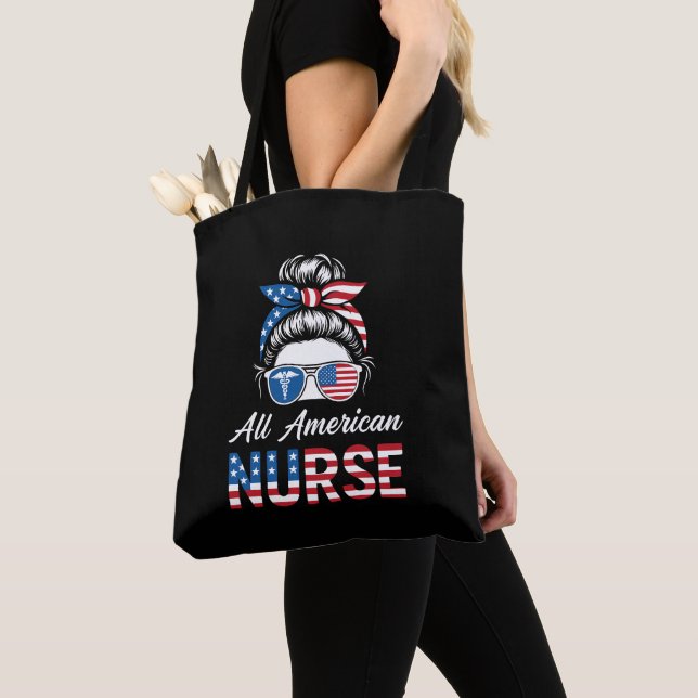 Tote Bag Pride de la fête de l'indépendance des infirmières (De près)