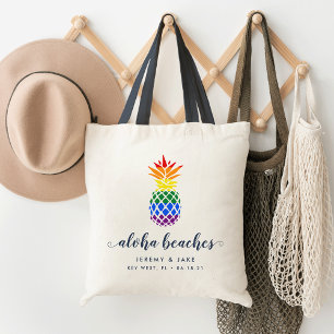 Tote Bag Pride Mariage ananas Bienvenue Fourre-tout