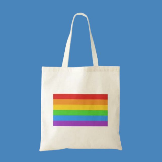 Tote Bag PrideCarry : Drapeau de la fierté arc-en-ciel (Créateur téléchargé)