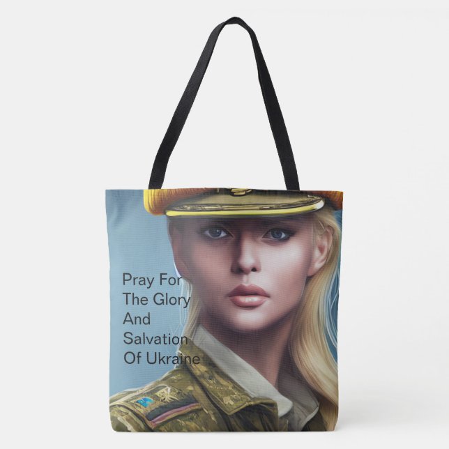 TOTE BAG PRIE POUR LA GLOIRE DE L'UKRAINE (Devant)