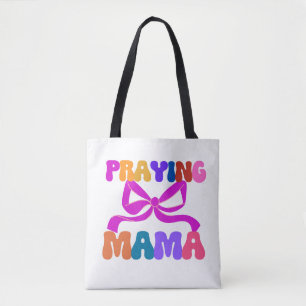 Tote Bag Prier pour l'affirmation de maman basée sur la foi