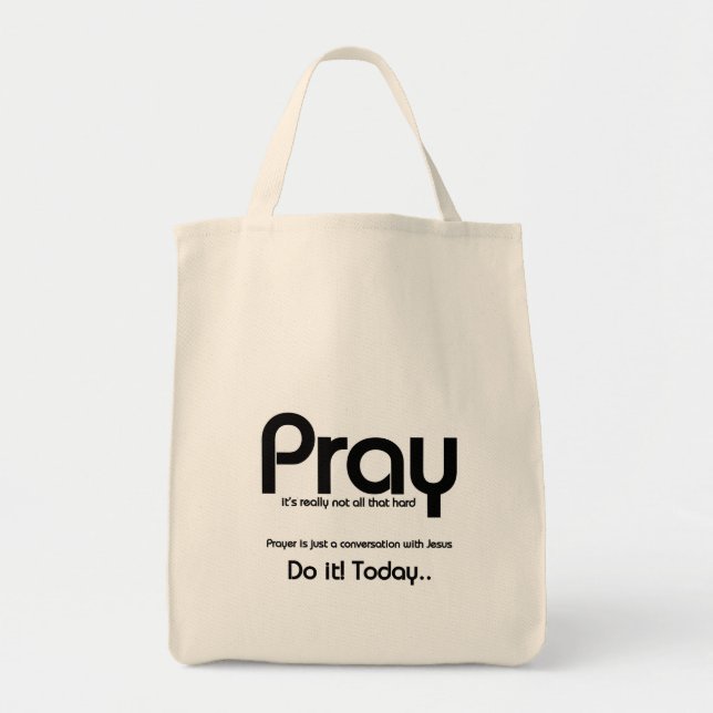 Tote Bag Prière Christian (Devant)