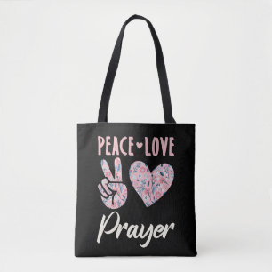 Tote Bag Prière d'amour pour la paix