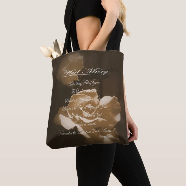 Tote Bag Prière de Hail Mary (De près)