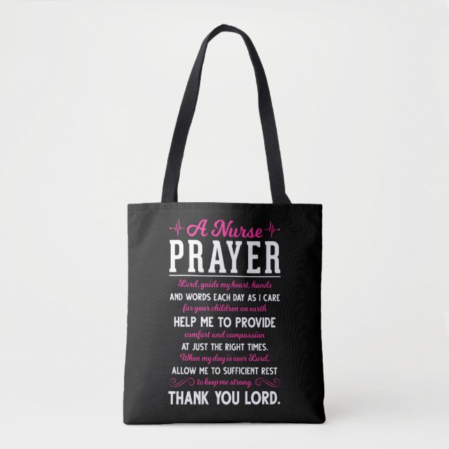 Tote Bag Prière des infirmières religieuses Seigneur de l'i (Devant)