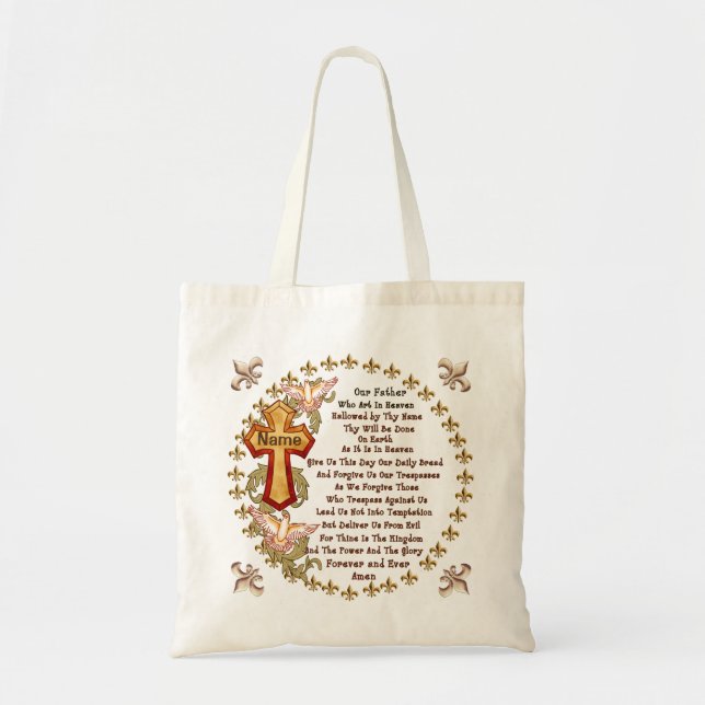 Tote Bag Prière des Seigneurs Chrétiens  (Devant)