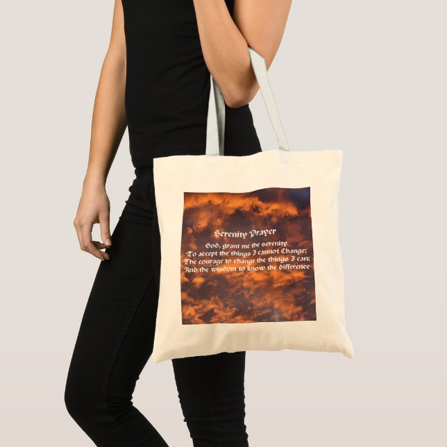 Tote Bag Prière Sérénité Ciel Nuages Inspiration (Devant (produit))