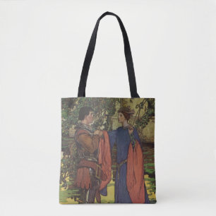 Tote Bag Prince Chevalier Héros Vintage Armure Brillante Pr