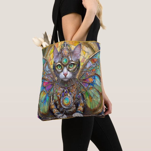 Tote Bag Prince Kitty Chat de la Brigade des papillons (De près)