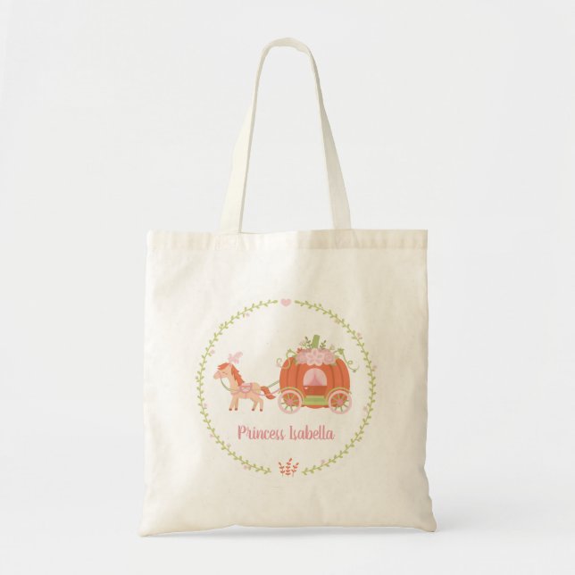 Tote Bag Princess Citrouille Carriage Fairytale (Devant)