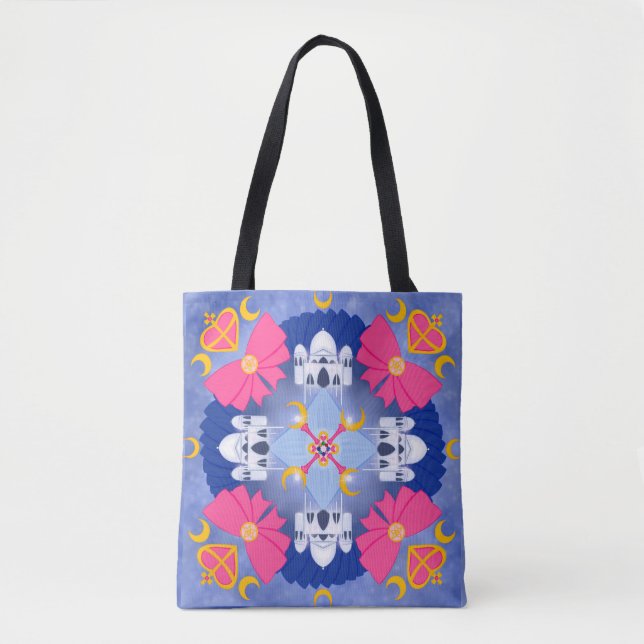 Tote Bag Princesse de la Lune Art Radial (Devant)