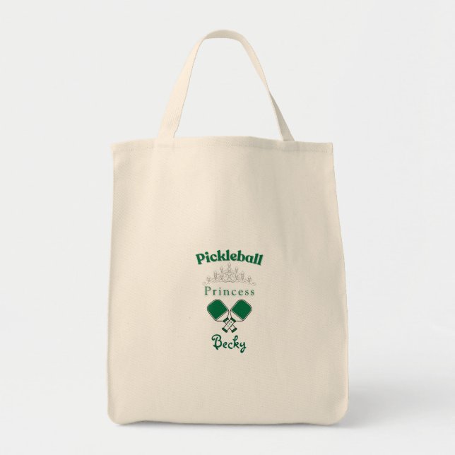 Tote Bag Princesse de Pickleball (Devant)