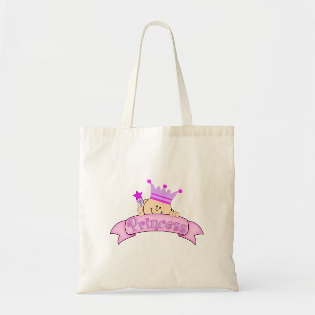 Tote Bag Princesse jetante un coup d'oeil mignonne de bébé (Devant)