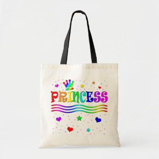 Tote Bag Princesse mignonne Tiara d'arc-en-ciel de clipart