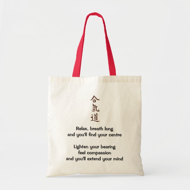 Tote Bag Principes d'Aikido (Devant)