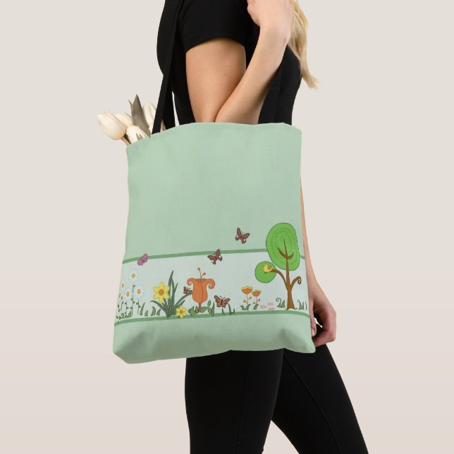Tote Bag Printemps de papier (De près)