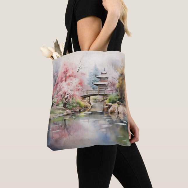 Tote Bag Printemps du jardin asiatique (De près)