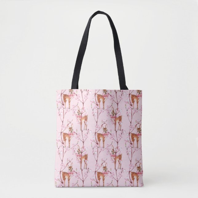 Tote Bag Printemps et crevettes (Devant)