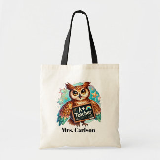 Tote Bag Prix chouette enseignant ajouter nom