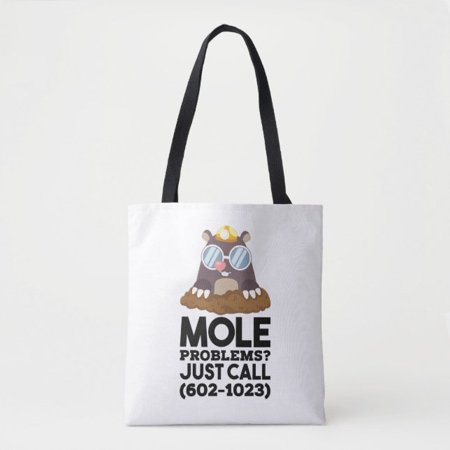 Tote Bag Problèmes de chimie - Mole (Devant)