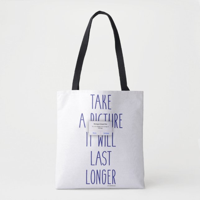 Tote Bag Problèmes d'image Aucun Slogan amusant de mème de  (Devant)