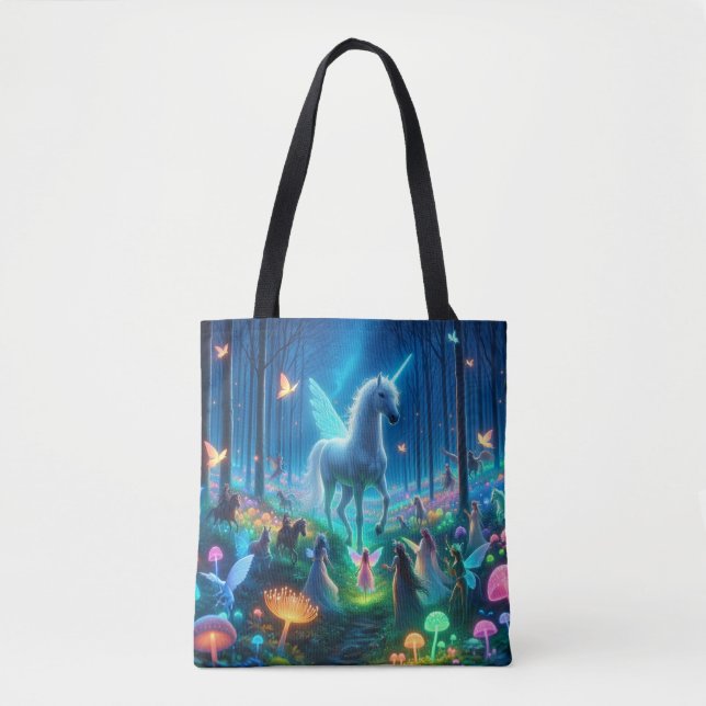 Tote Bag Procession magique à travers la bioluminescence (Devant)