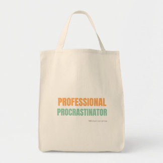 Tote Bag "Procrastinateur Professionnel" Typographie Spirit