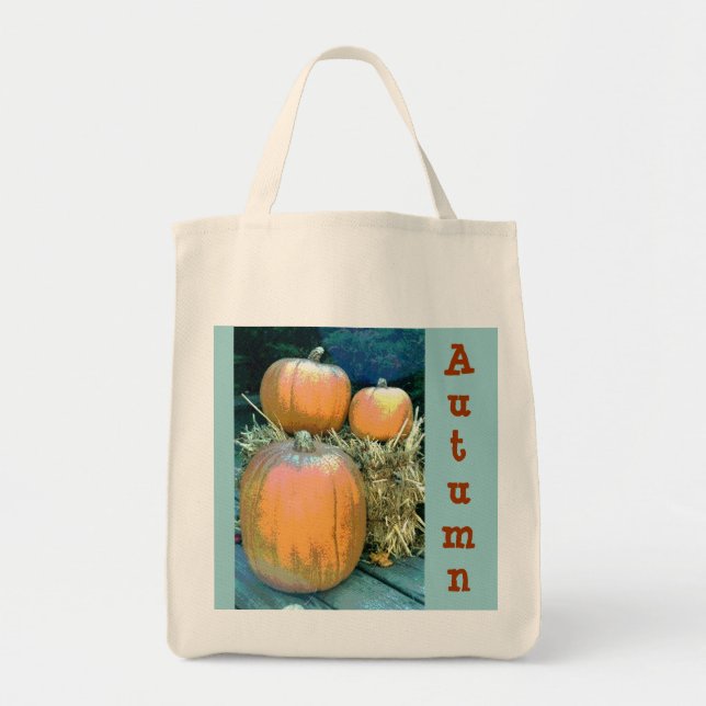 Tote Bag Produits de citrouilles d'automne (Devant)