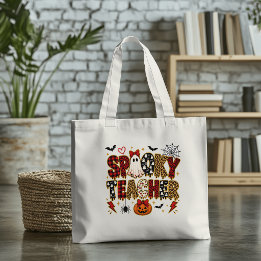 Tote Bag Prof Halloween Épouvantable | Imprimé Léopard Mix