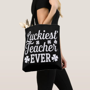 Tote Bag Prof le plus chanceux enseignant la Saint-Patrick