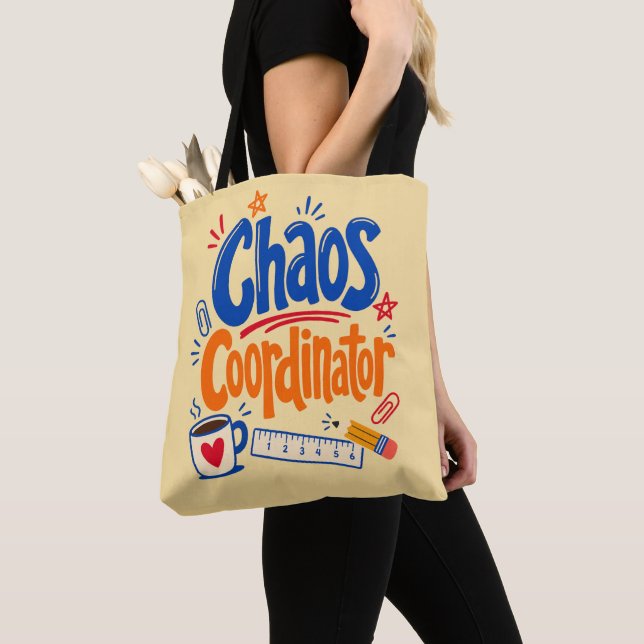 Tote Bag Professeur Coordinateur de Chaos Design Retour à l (De près)