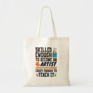Tote Bag Professeur d'art drôle habile fou