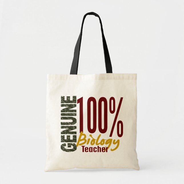 Tote Bag Professeur de biologie véritable (Devant)