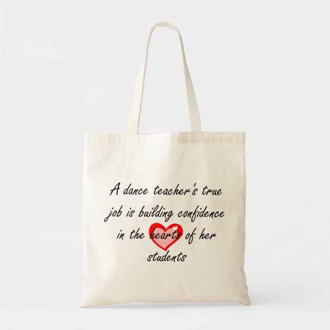 Tote Bag Professeur de danse - confiance de bâtiment (Devant)