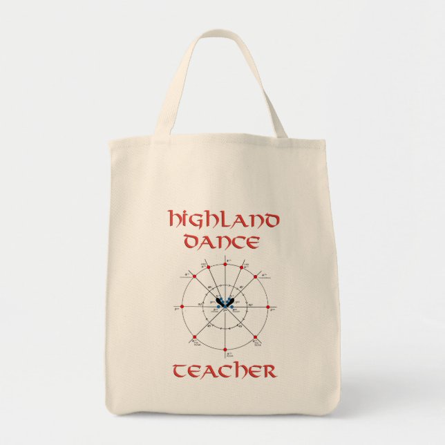 Tote Bag Professeur de danse highland écossaise (Devant)