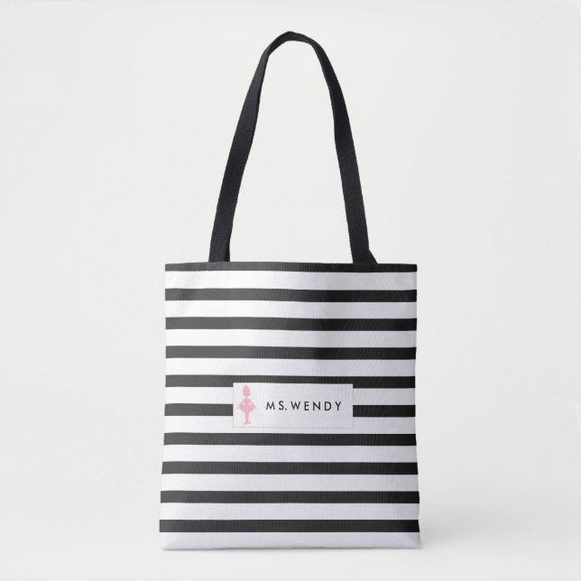 Tote Bag Professeur de danse moderne personnalisé (Devant)