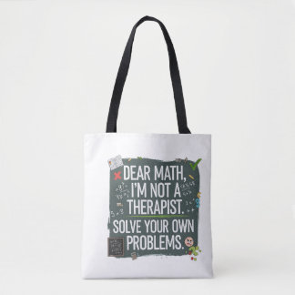 Tote Bag Professeur de mathématiques amusantes - Cher Maths